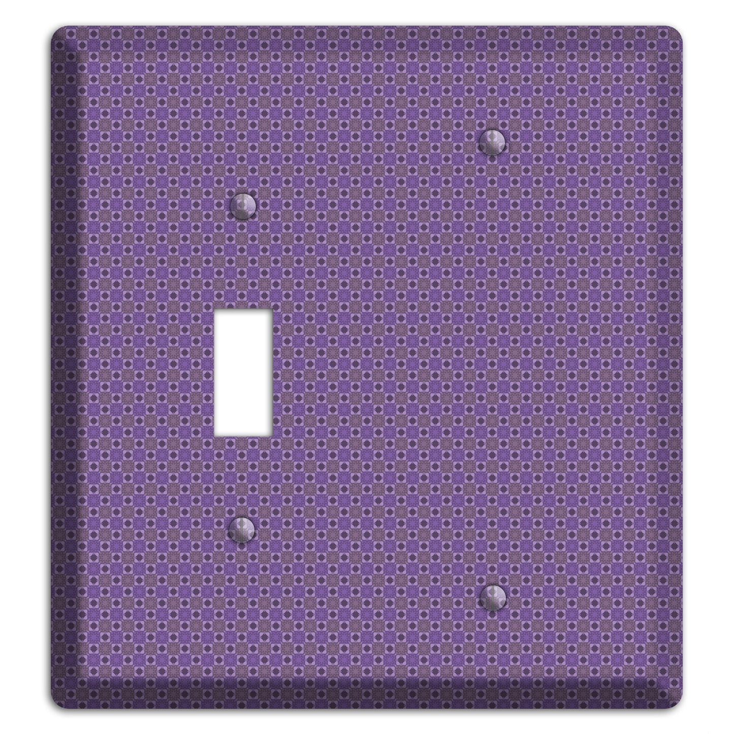 Multi Purple Tiled Toggle / Blank Wallplate