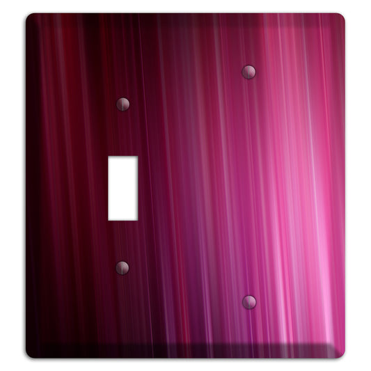 Fuschia Ray of Light Toggle / Blank Wallplate