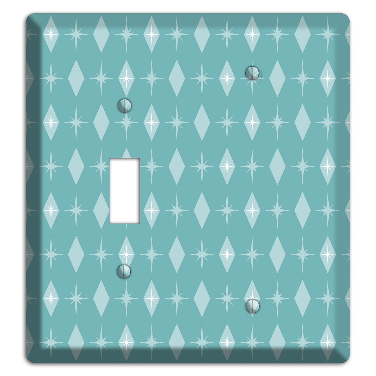 Blue Diamon Toggle / Blank Wallplate