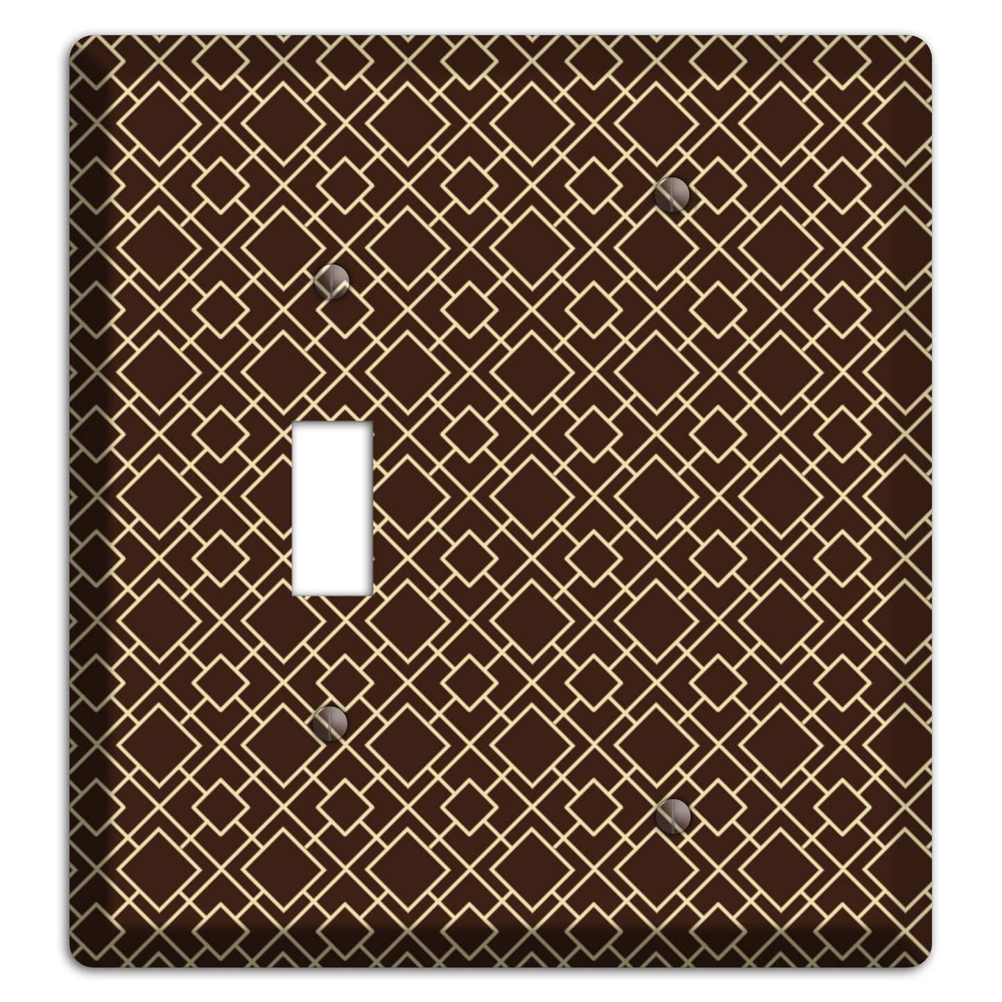 Asian Square Pattern Toggle / Blank Wallplate