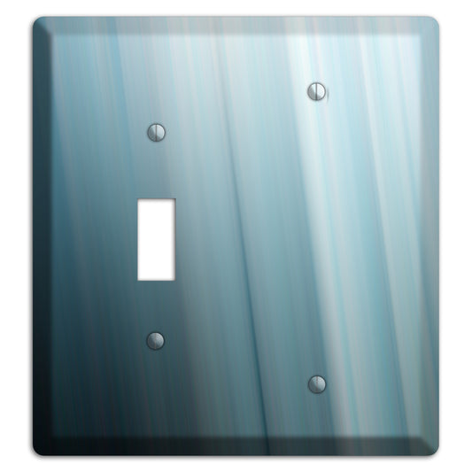 Dusty Blue Ray of Light Toggle / Blank Wallplate