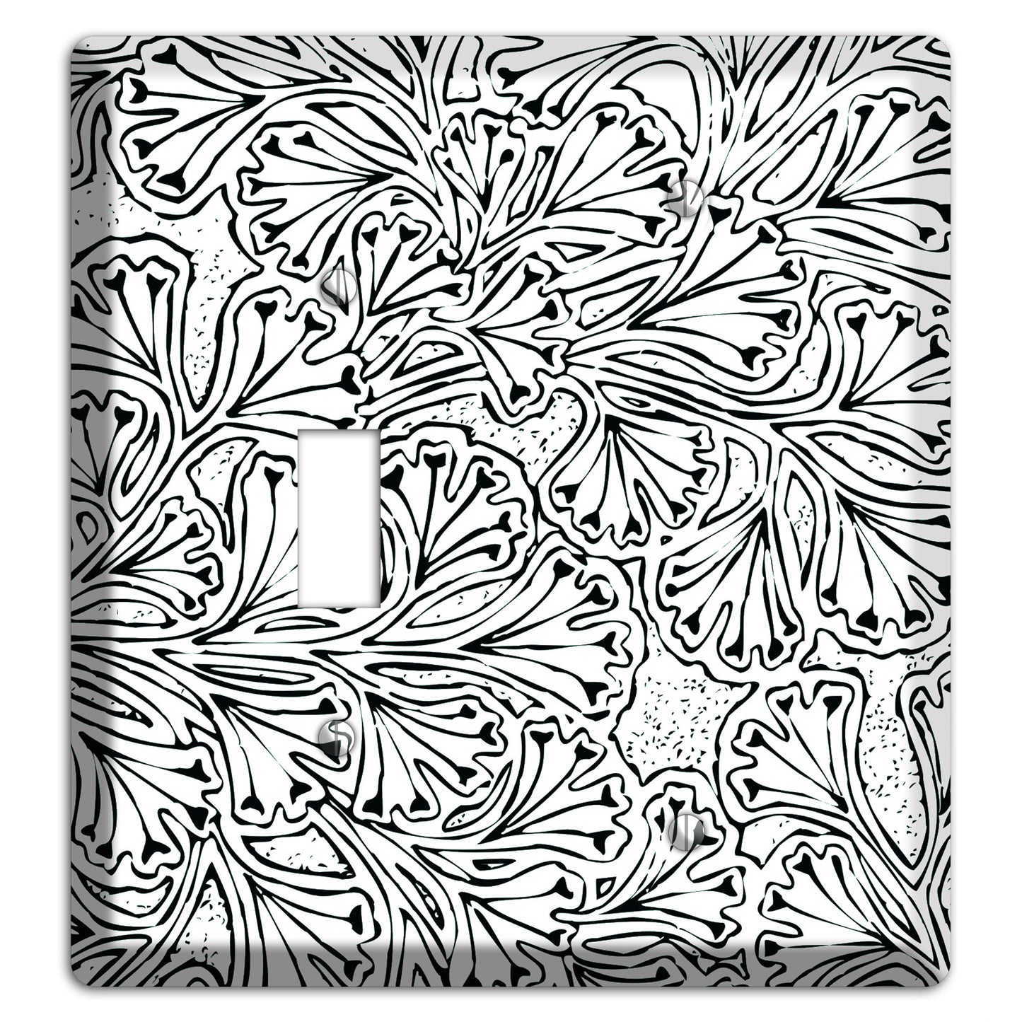 Deco Olive Interlocking Floral Toggle / Blank Wallplate