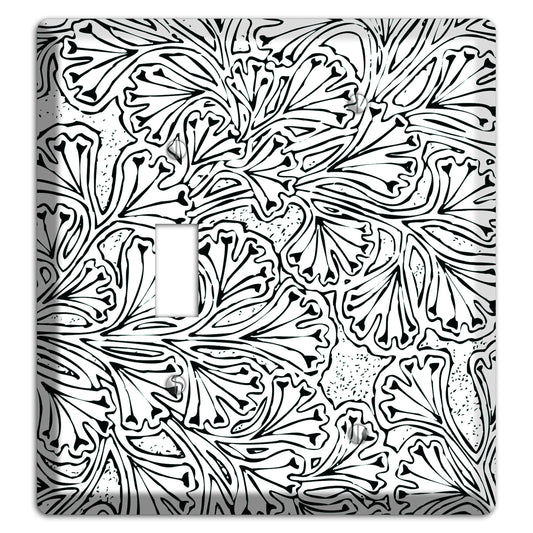 Deco Olive Interlocking Floral Toggle / Blank Wallplate