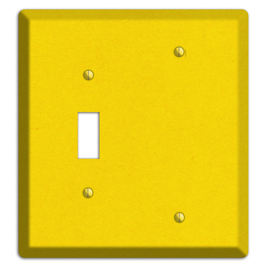 Tangerine Yellow Kraft Toggle / Blank Wallplate