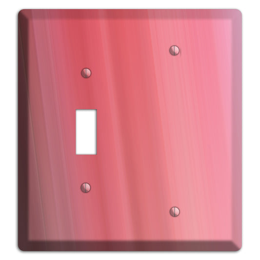 Coral Pink Ray of Light Toggle / Blank Wallplate