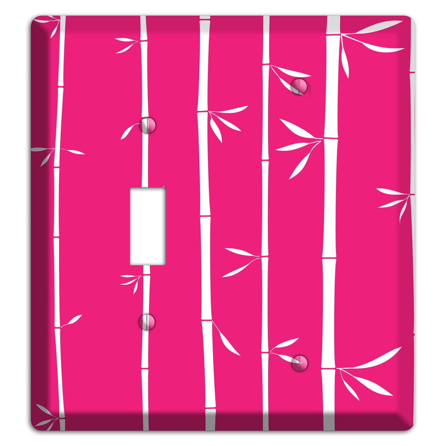 Pink Bamboo Toggle / Blank Wallplate