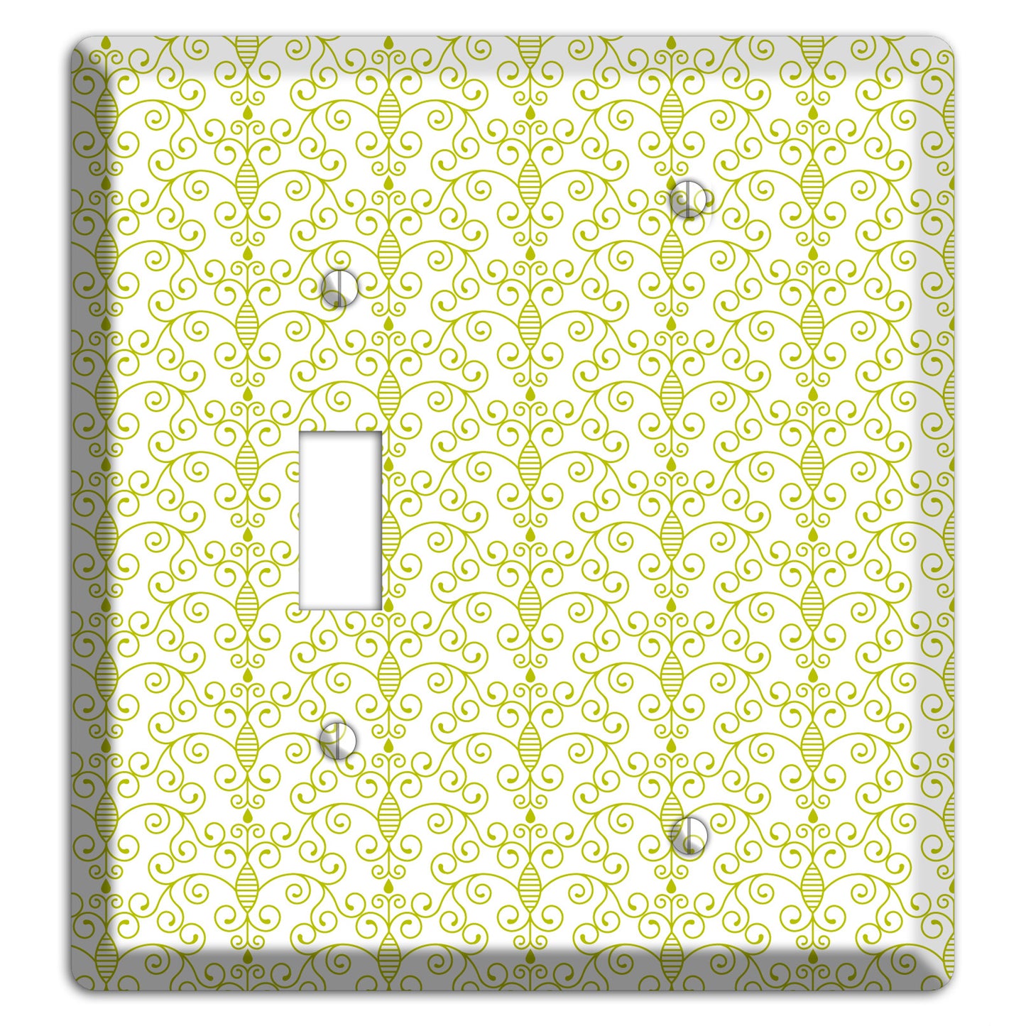 Olive Toile Half Drop Toggle / Blank Wallplate