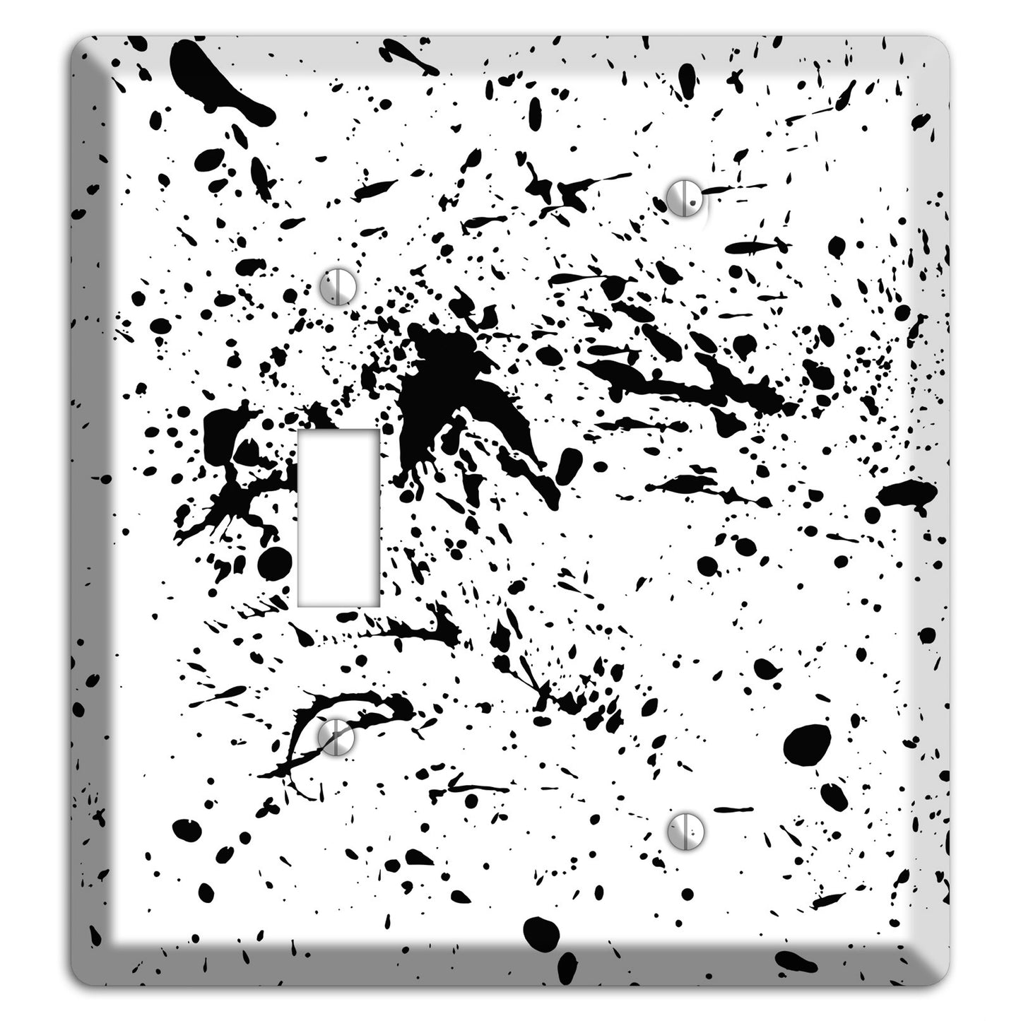 Ink Splash 4 Toggle / Blank Wallplate