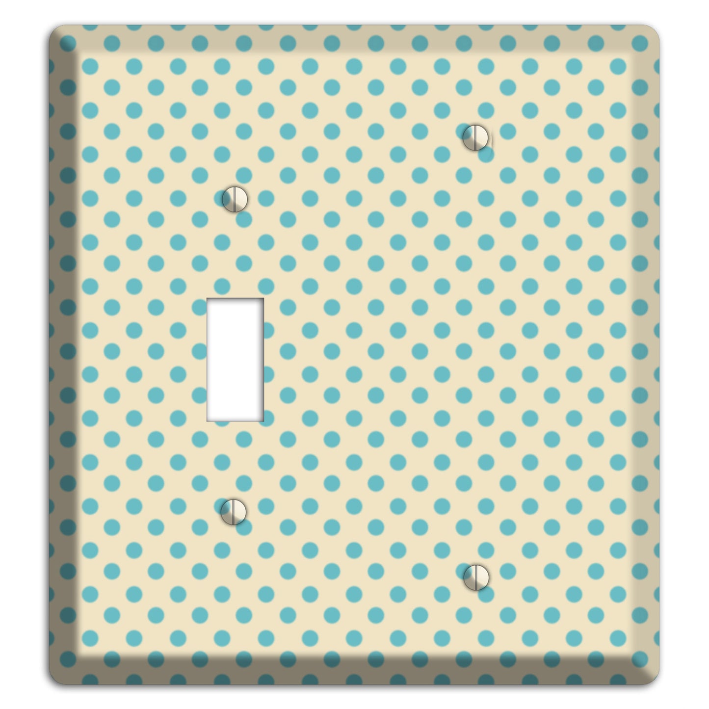 Soft Green Polka Dots Toggle / Blank Wallplate