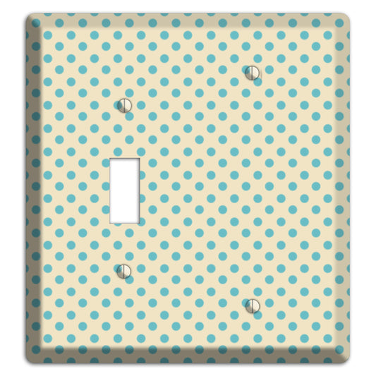 Soft Green Polka Dots Toggle / Blank Wallplate