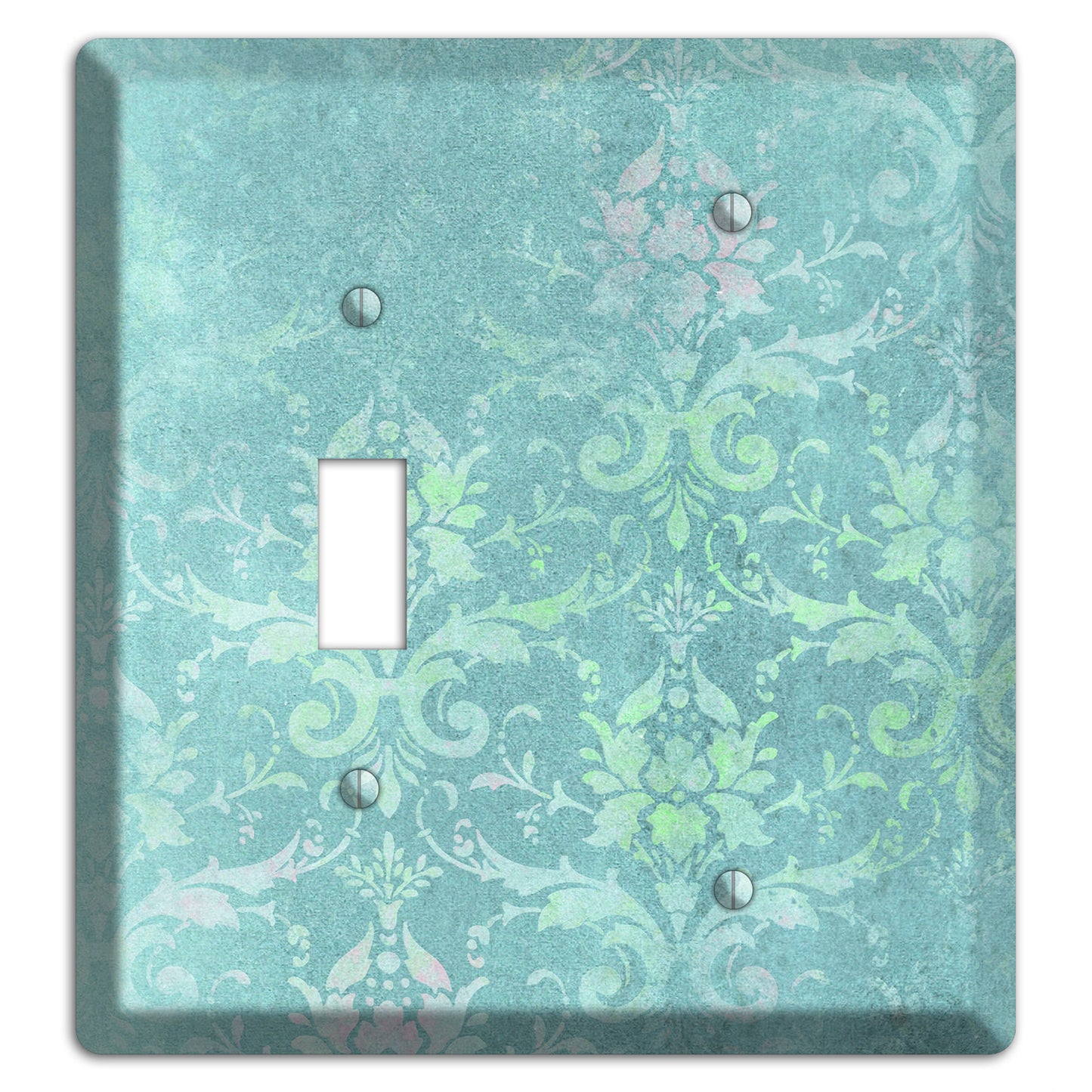 Logan Whimsical Damask Toggle / Blank Wallplate