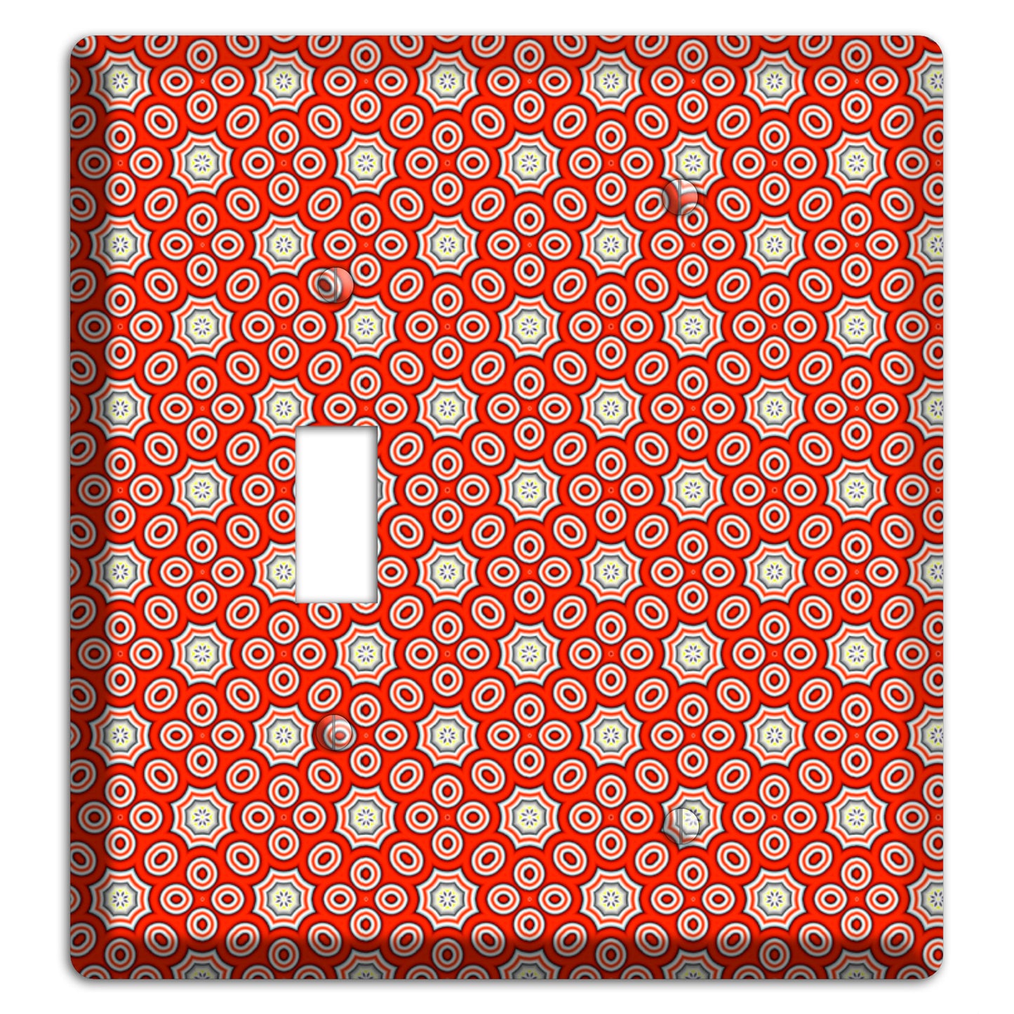 Red Foulard Toggle / Blank Wallplate