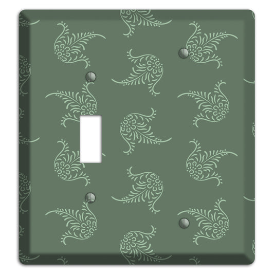 Moss Trefoil Cartouche Toggle / Blank Wallplate