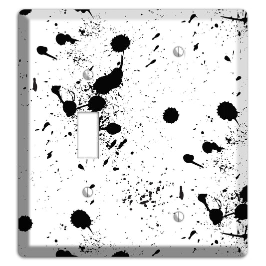 Ink Splash 3 Toggle / Blank Wallplate