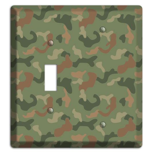 Jungle Green Camo Toggle / Blank Wallplate