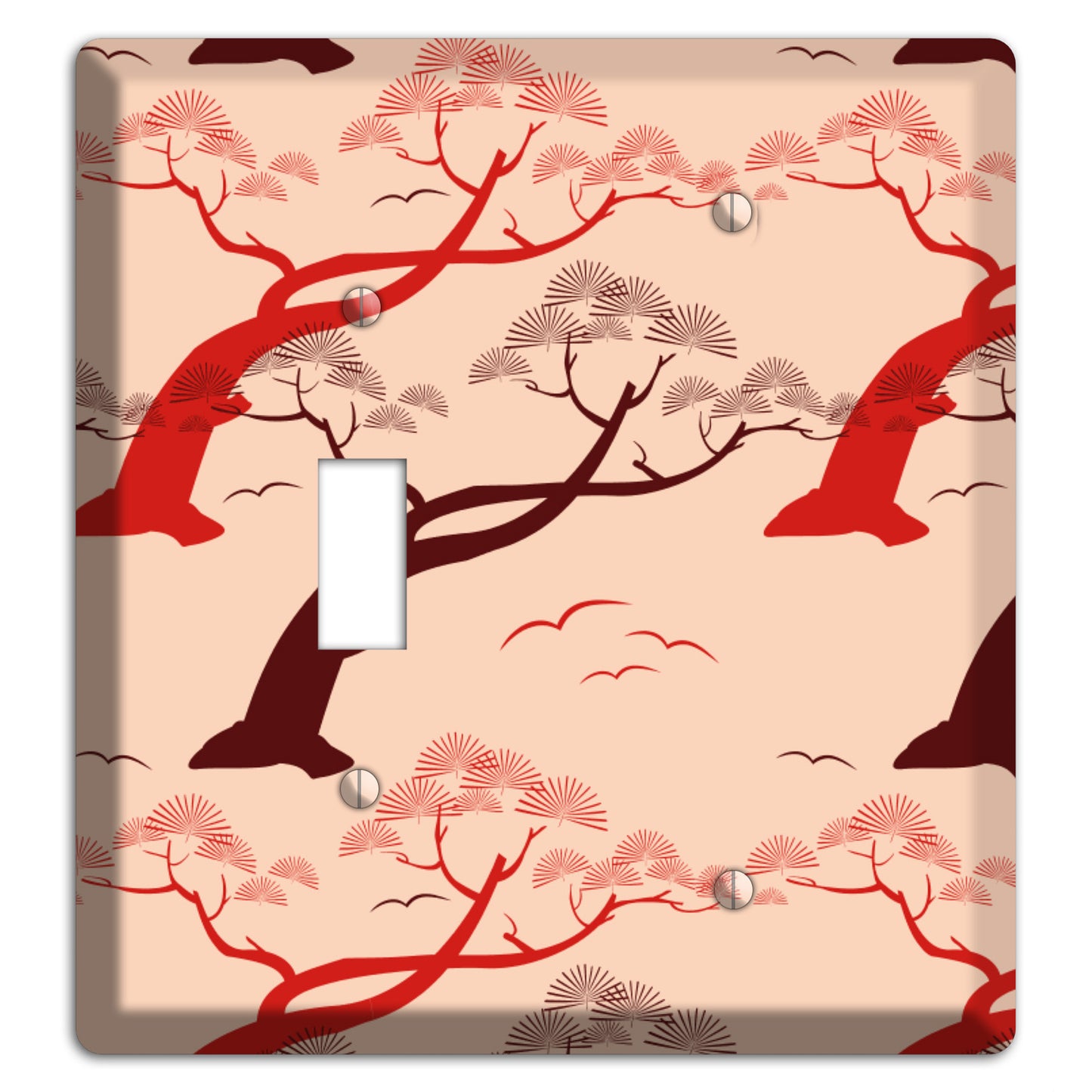 Asian Trees Toggle / Blank Wallplate