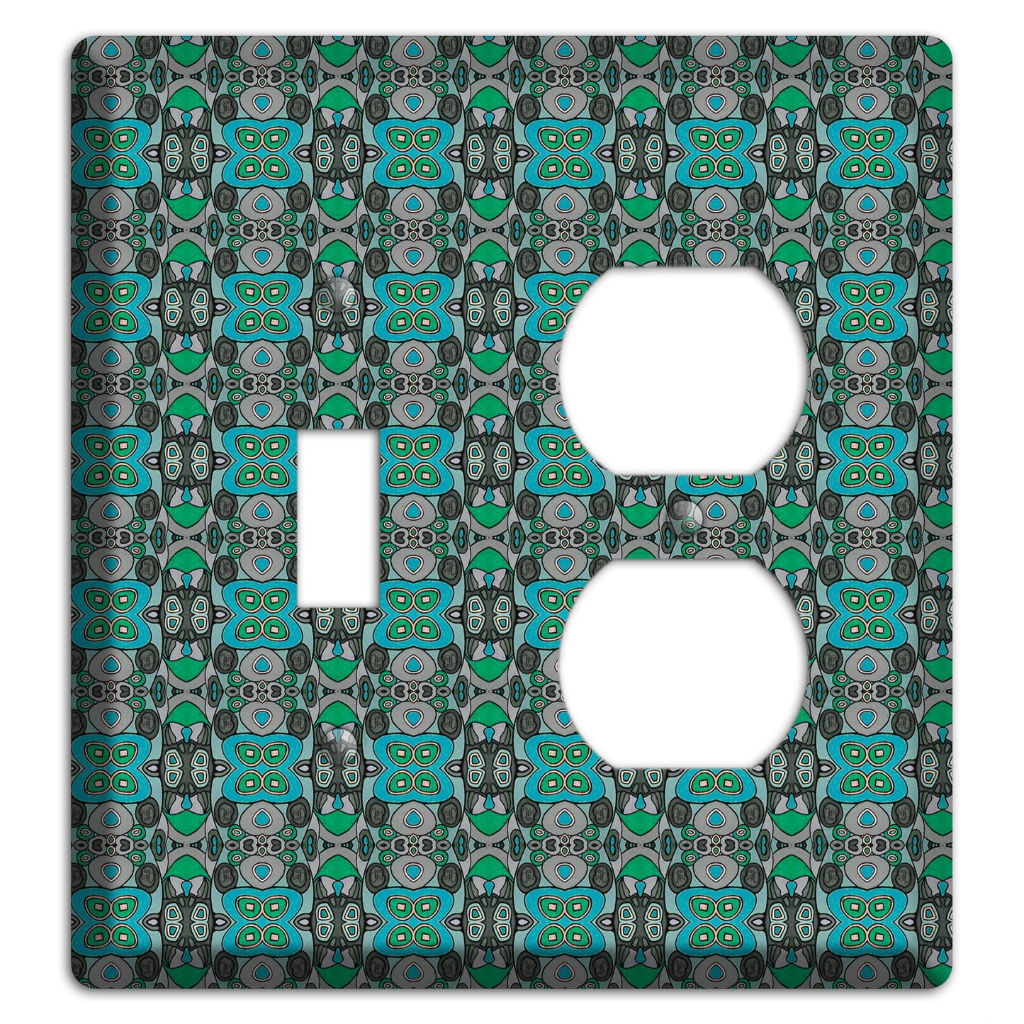 Green Tapestry Toggle / Duplex Wallplate