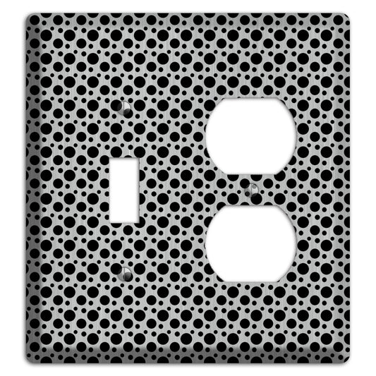 Small and Tiny Polka Dots Stainless Toggle / Duplex Wallplate