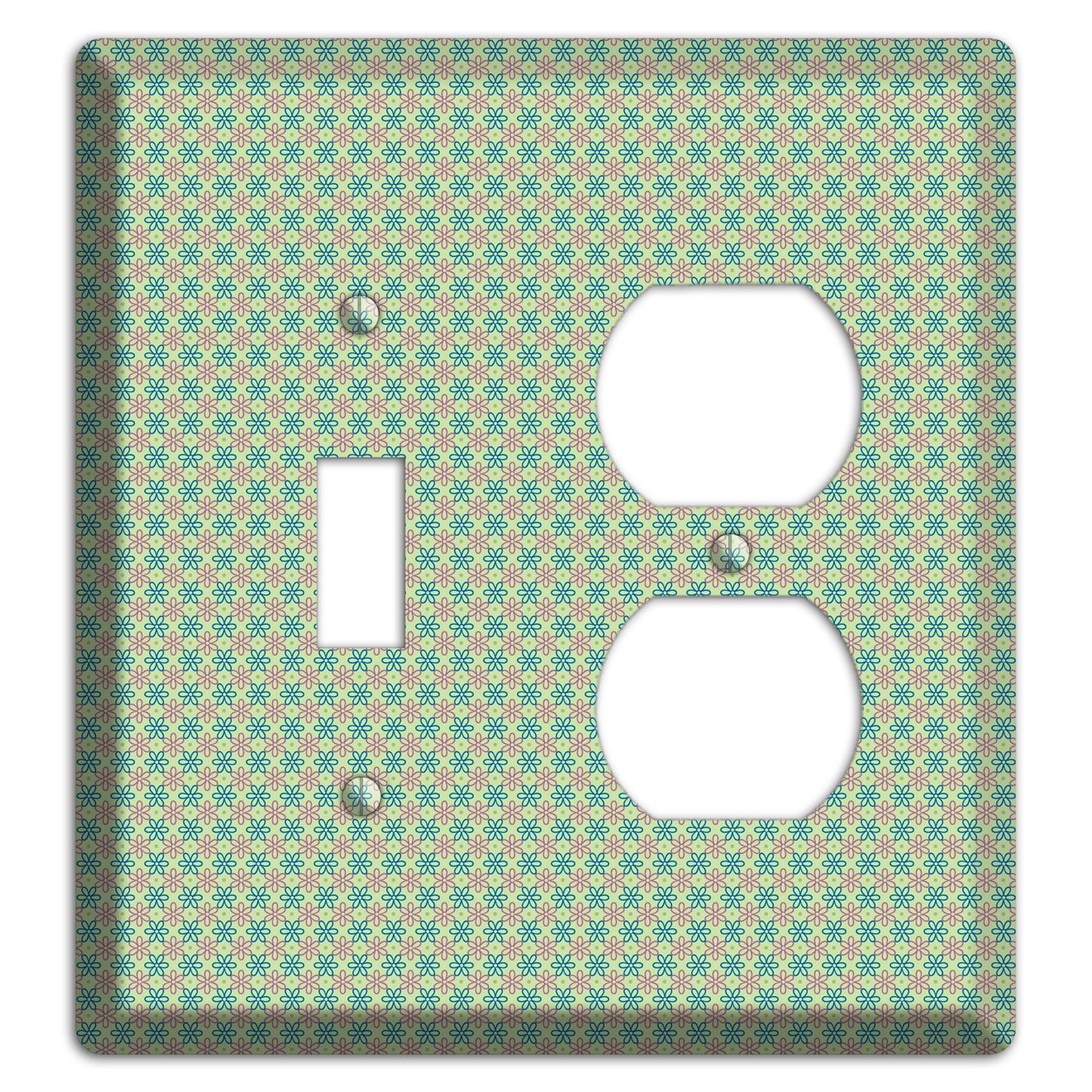 Multi Green Foulard Toggle / Duplex Wallplate