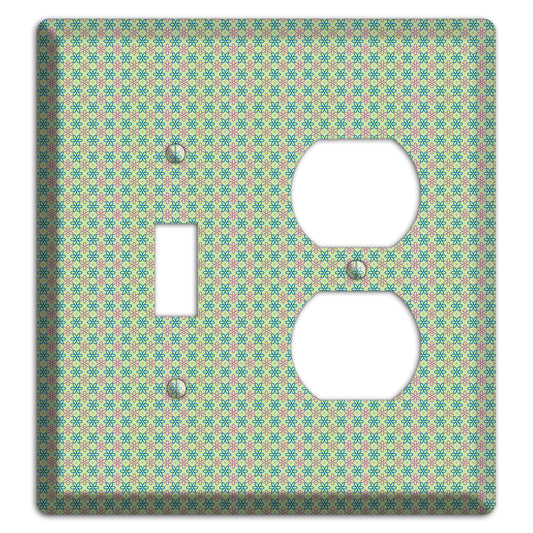 Multi Green Foulard Toggle / Duplex Wallplate