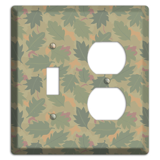 Wine Leaf Camo Toggle / Duplex Wallplate