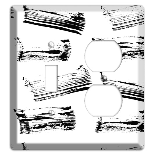 Ink Brushstrokes 1 Toggle / Duplex Wallplate