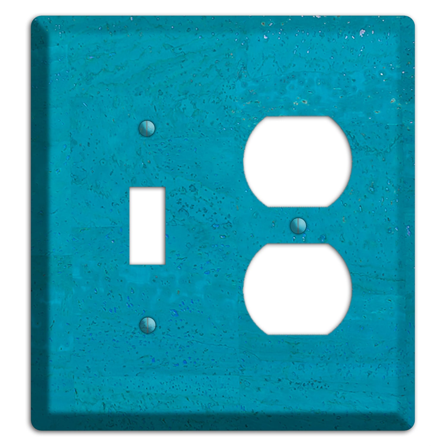 Bahama Blue Cork Toggle / Duplex Wallplate