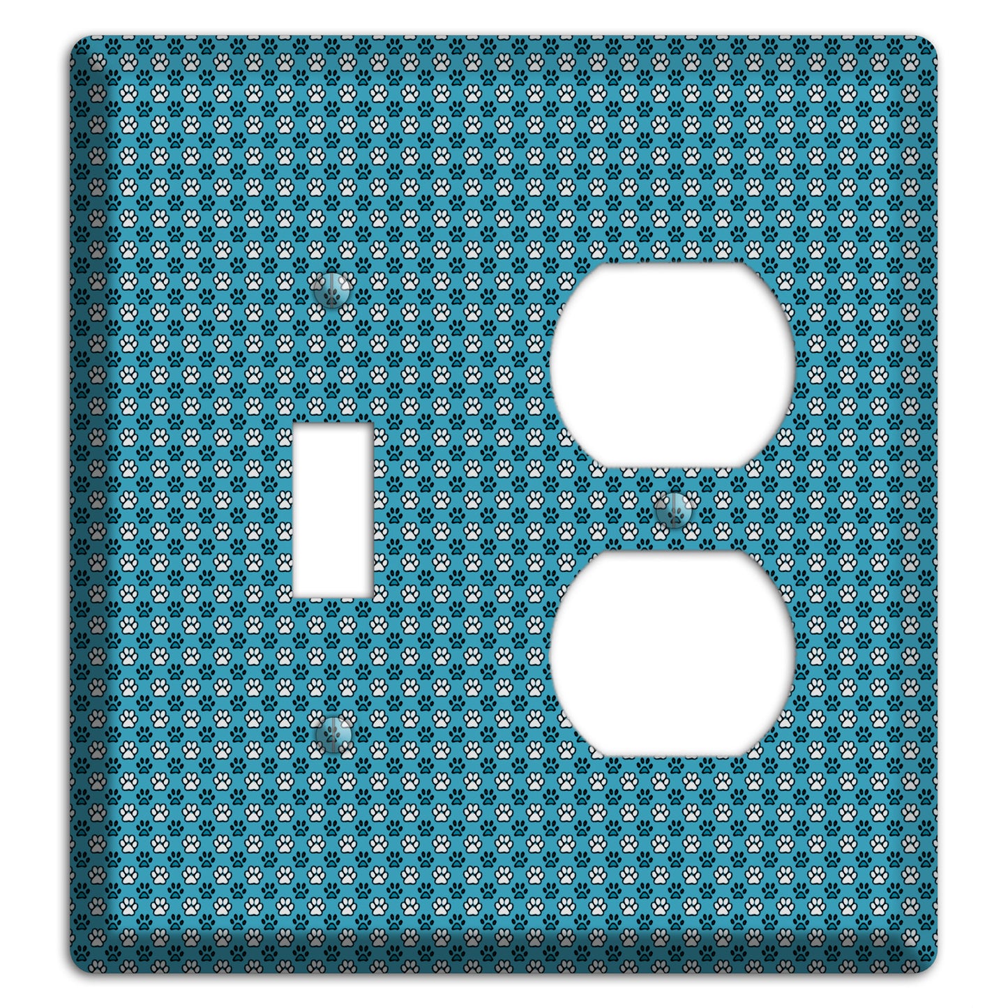 Blue Paw Prints Toggle / Duplex Wallplate