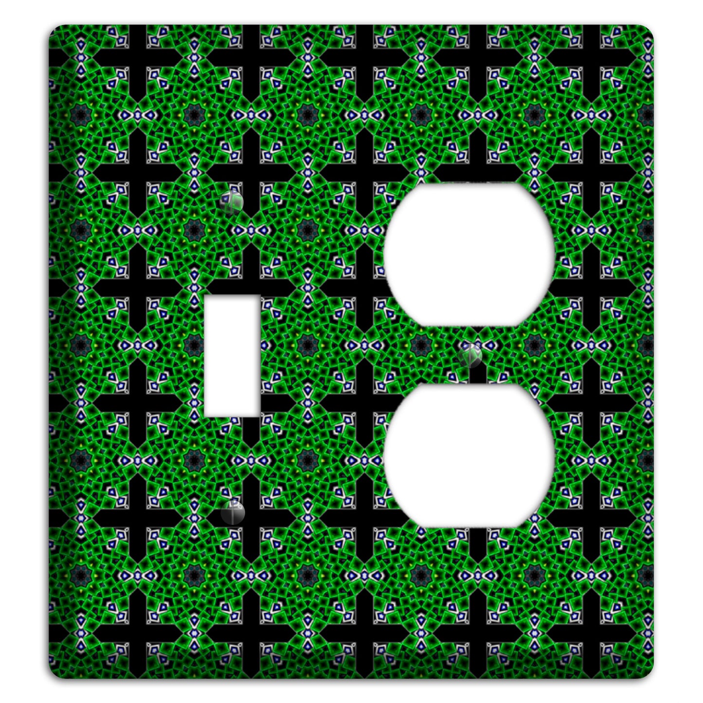 Green Foulard 3 Toggle / Duplex Wallplate