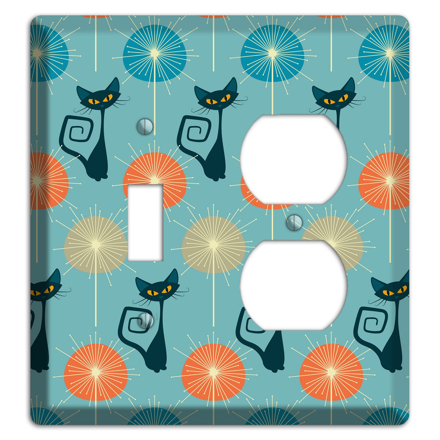 Atomic Burst Kitties Toggle / Duplex Wallplate