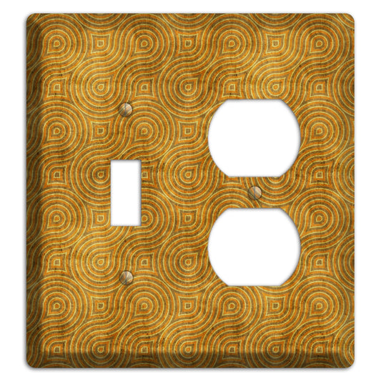 Mustard Swirl Toggle / Duplex Wallplate