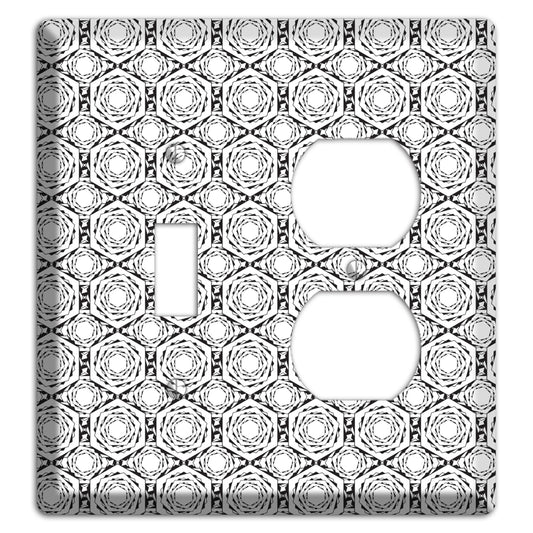 Overlay Hexagon Rotation Repeat Toggle / Duplex Wallplate