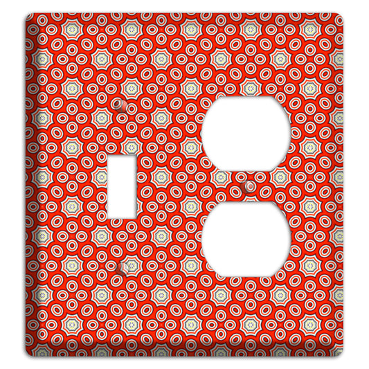 Red Foulard 3 Toggle / Duplex Wallplate