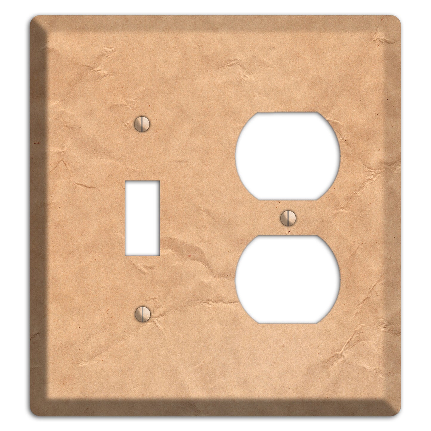 Aged Paper 6 Toggle / Duplex Wallplate