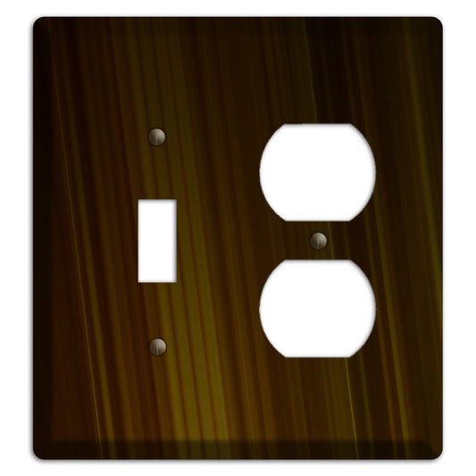 Brown Ray of Light Toggle / Duplex Wallplate