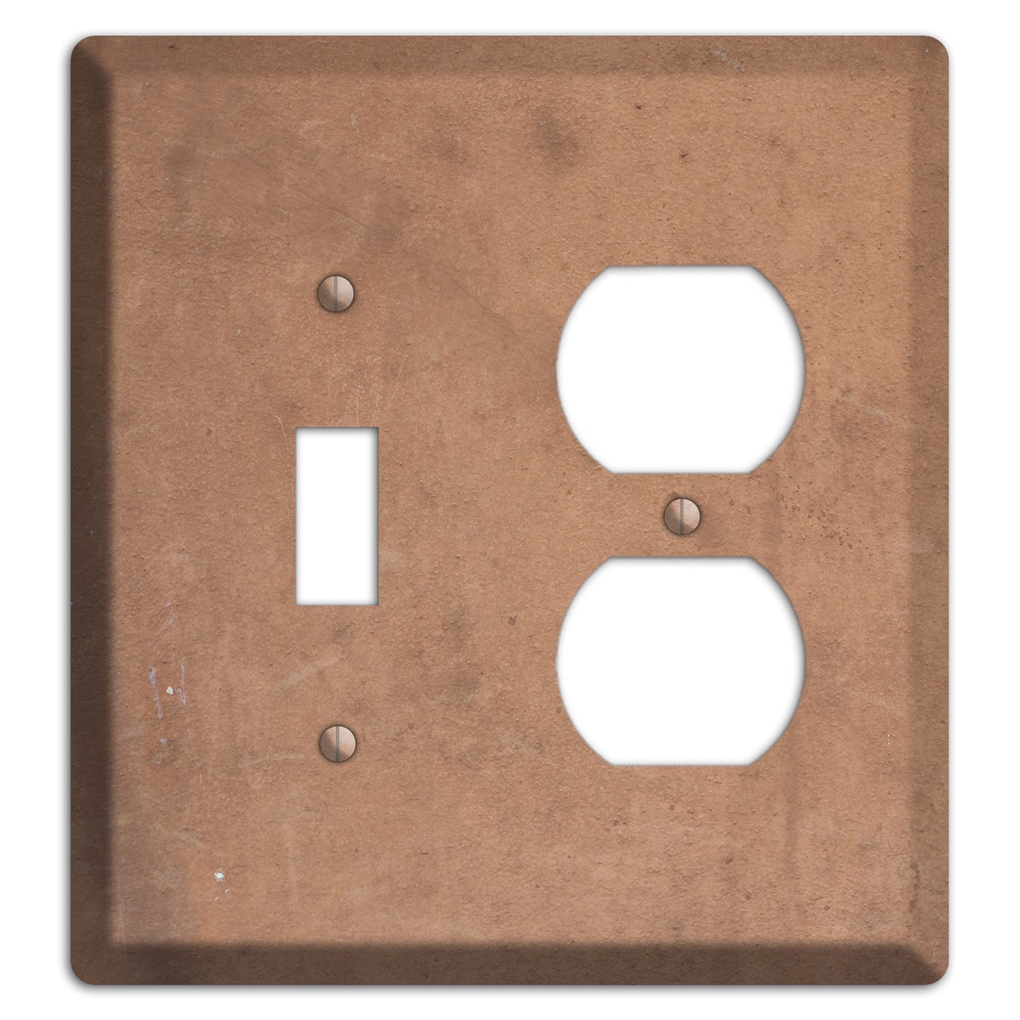 Light Brown Concrete Toggle / Duplex Wallplate