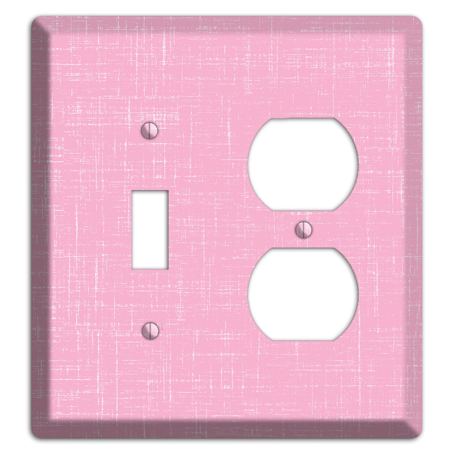 Chantilly Pink Texture Toggle / Duplex Wallplate