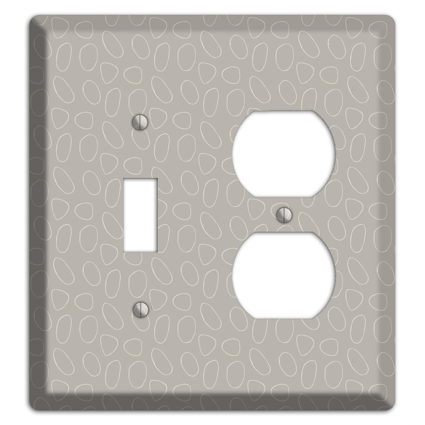 Simple Scandanavian Style E Toggle / Duplex Wallplate