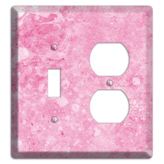 Wewak Pink Texture Toggle / Duplex Wallplate