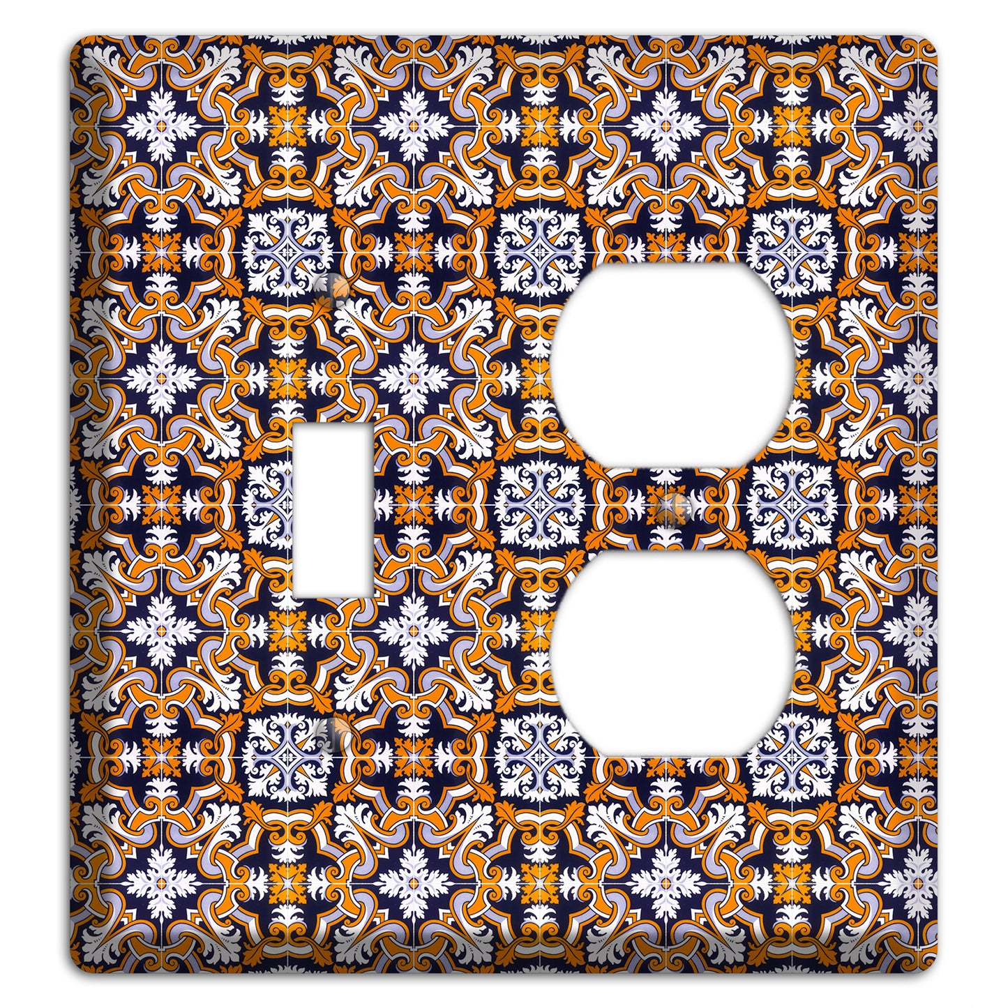 Tavira Tiles 6 Toggle / Duplex Wallplate