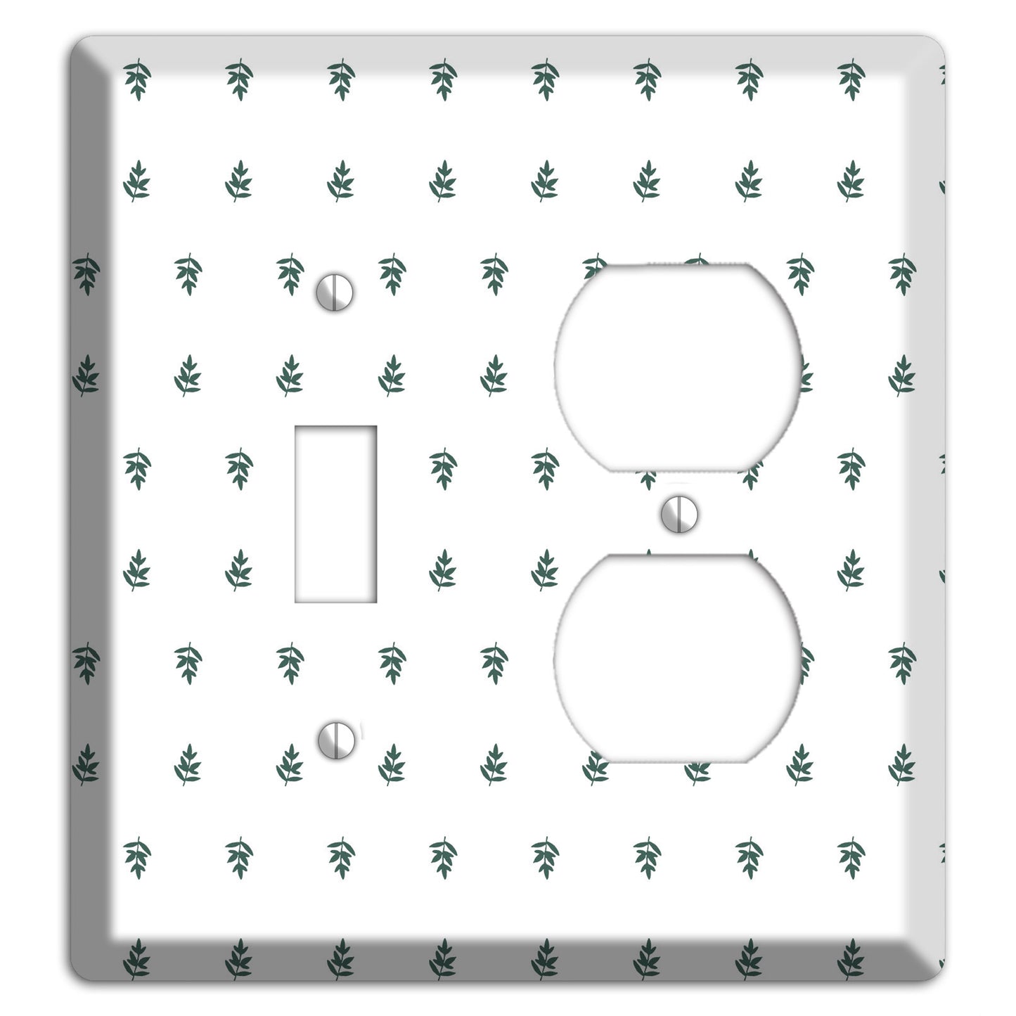 Leaves Style Y Toggle / Duplex Wallplate