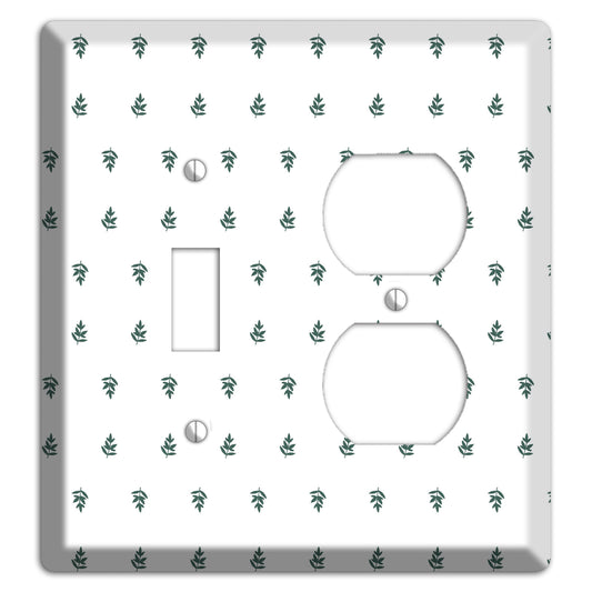 Leaves Style Y Toggle / Duplex Wallplate