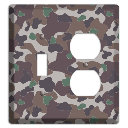 Dark Brown Camo Toggle / Duplex Wallplate