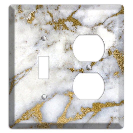 Twine Marble Toggle / Duplex Wallplate