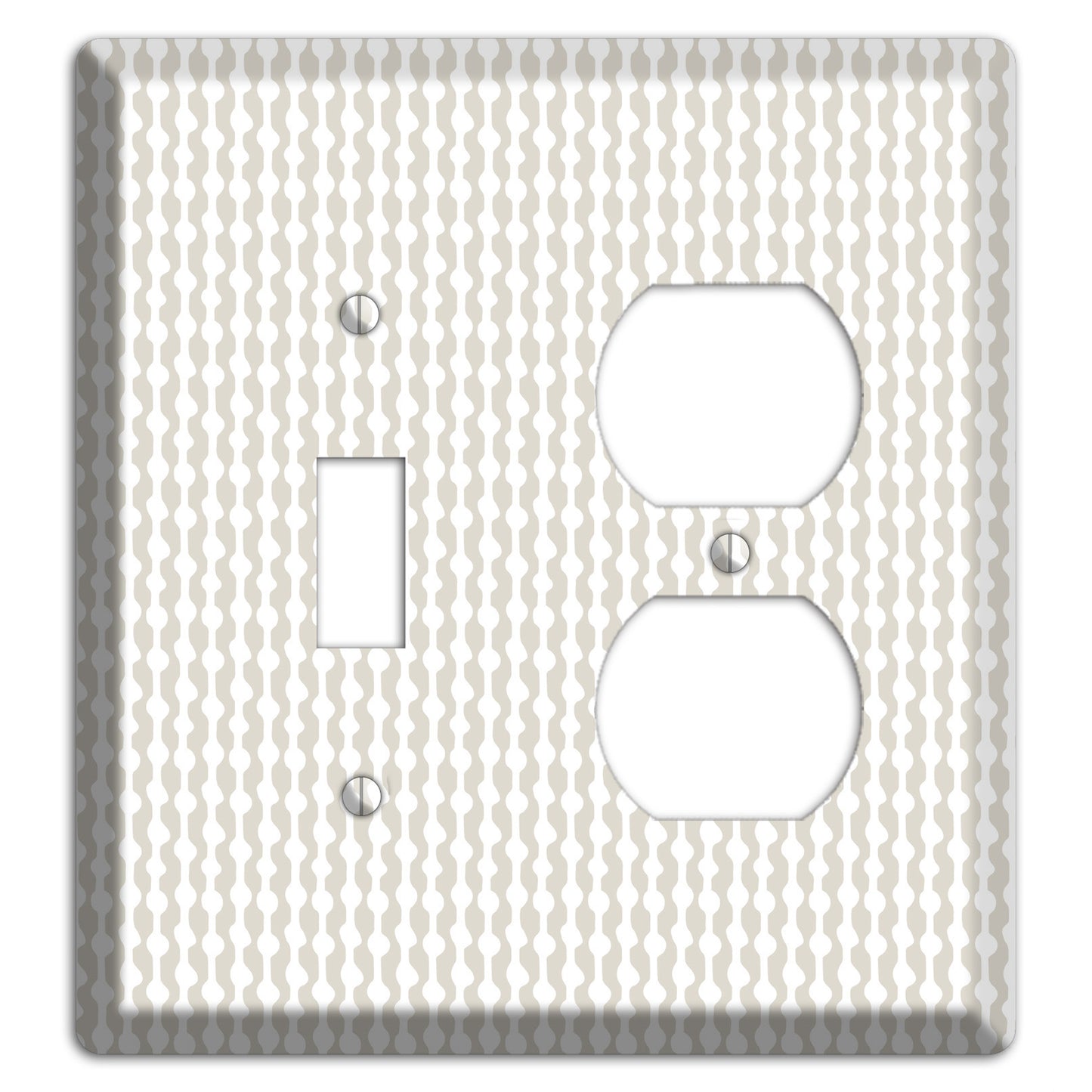 Simple Scandanavian Style C Toggle / Duplex Wallplate