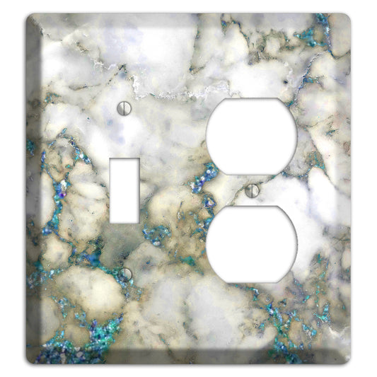 Hillary Marble Toggle / Duplex Wallplate