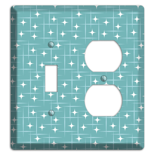 Blue Star Burst Toggle / Duplex Wallplate