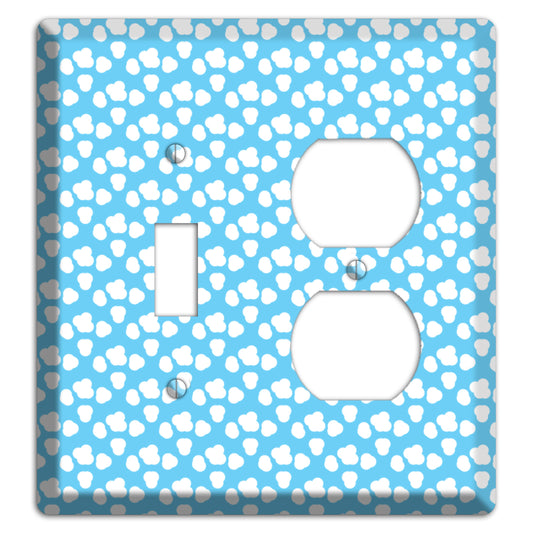 Blue Small Clouds Toggle / Duplex Wallplate