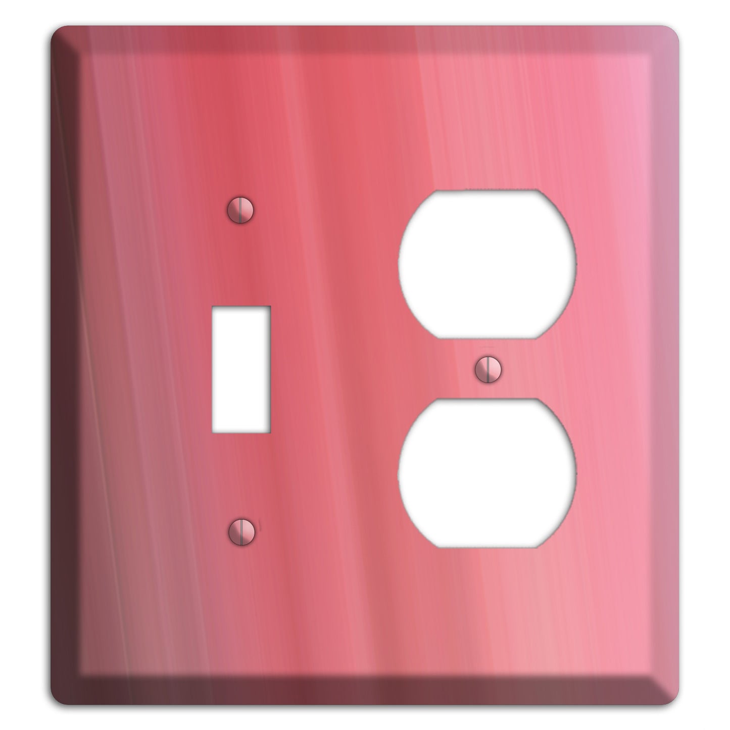 Coral Pink Ray of Light Toggle / Duplex Wallplate