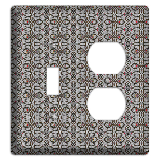 Grey Tapestry Toggle / Duplex Wallplate